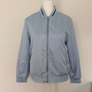 Zara Girls Light Blue Bomber Jacket